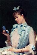Raimundo Madrazo, Portrait Of Aline Mason In Blue
